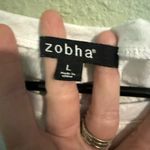 Zobha  White Floral Tank Top Photo 1