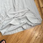 Revelry Strapless Chiffon Gown Sz 4 Light Grey Bridesmaid Formal Dress Gray Photo 8