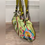New Y2K Olivier Strelli Green Blue Multicolor Women’s Floral Bag Purse Deadstock Photo 6