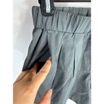 Halara Mid Rise Elastic Waistband Drawstring Ruched Side Pocket Casual Shorts 3" Photo 2