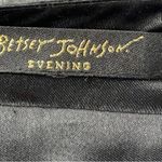 Betsey Johnson Evening Black Halter Mini Dress Rhinestone Belted Detail sz Med Photo 2