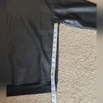 LAmade Black Varsity Vintage Fit Vegan Leather Sweatshirt. Size Small Photo 6