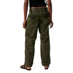 Free People We The Can't Compare Slouch Pants Cargo Green M Straight Mid-Rise Photo 6