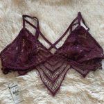 EXPRESS NWT one eleven maroon lace bralette Photo 0