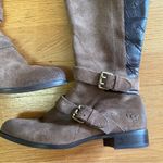 UGG  Leather Cyndee Coastal Cowgirl Western Granola Shearling Riding Boot… Photo 2