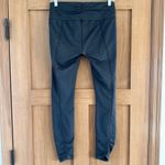 prAna  Grey Rouched Leg Patterned Leggings Size Medium​​ Photo 5