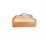 CELINE  Mini Cabas Canvas and Leather Crossbody and Handbag (0743) Photo 7