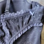 Delicates  Vintage Black Lace Corset Set Size M Photo 10