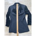 Rare Vintage 90's Portara Made in W. Germany Women's Wool Velvet Blazer Size 8‎ Orange Photo 3