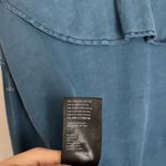 We The Free Free People Amber Chambray Ruffle Blouse (Size S) Photo 9