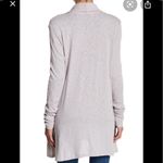 Michael Stars  White Open Front Long Light Weight Cardigan Sweater Photo 5