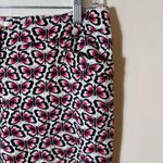 Talbots  Butterfly Print Stretch Ankle Pants Size 10‎ Photo 1