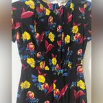 Diane Von Furstenberg  Black Maxi Dress with Floral Print Photo 8