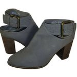 American Eagle ‎ Gray Bootie Women's 10 Strappy Buckle Chunky Western Boho Hippie Photo 0