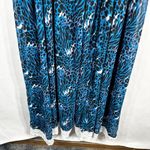 Roamans Denim 24/7 Plus Size‎ 34W Maxi Dress Blue Lace Trim Animal Print 610 Size 5X Photo 2