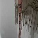 Free People  beaded sheer sleeveless blouse Women’s SIZE‎ MEDIUM festival fairy Photo 4