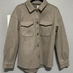 Anthropologie  Avec Les Filles Oat Melange Oversized Faux Wool Shacket NWOT S-M Photo 4