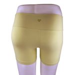 Aritzia TnAction Womens Yellow High Rise Activewear Yoga Athletic Biker Shorts L Photo 1