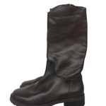 Nordstrom New Nooliver-lea Leather dark brown boots sz5.5 tall riding equestrian Photo 4