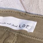 Loft  high rise skinny ankle olive green jeans size 0/25 Photo 4