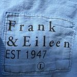 Frank & Eileen  Patrick Popover Henley Top Shirt Pullover Blue Large $168 Photo 3