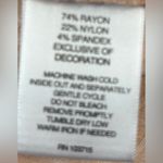 Valerie Stevens  14 Workwear Herringbone Pattern Trouser Pants in Peach Photo 7