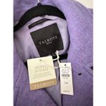 Talbots NWT Lilac Purple NATALIA MOTO COAT Italian Wool Blend Front Zip Jacket S Photo 7