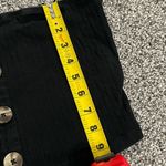 SheIn black button up strapless crop top L Photo 4