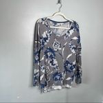 Gap Women’s Lightweight Floral Sweater Bundle Gray & Navy Long Sleeve Size Small Photo 9