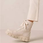 ALOHAS Can Can Leather Lace up Boot in Beige EU 36/US 6 Photo 1