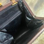 American Vintage Quilted Gold Leather Crossbody Purse Photo 3