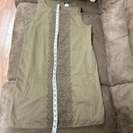J.Crew Garden Lace Embroidered Midi Dress 100% cotton khaki color size XS Photo 5