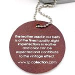 NWT Linea Pelle Brown Genuine Leather Belt Size Small Double Prong Buckle NEW Photo 10