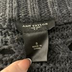 Ann Taylor  Chunky Knit Cardigan Sweater S Grey Open Front Loose Long Sleeves Photo 5