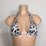 Volcom New.  black and white floral bikini top. Photo 8