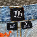 Urban Outfitters  BDG Jean Shorts Size 26 Patchwork Embroidered Boho Hippie Retro Photo 9