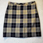 Brooks Brothers 346 Wool Plaid Pencil Skirt Size 12 Academia Classic Preppy Photo 0