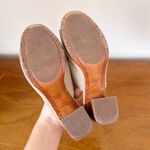 Frye • Blake Sedona Mules sandal block heel taupe suede leather southwest boho Photo 12
