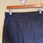 Akris Punto  Wool Blend Francoise Slim-Straight Pants in Navy Blue 4 Photo 4