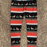 SO Reindeer Christmas Holiday Mid Rise Leggings Photo 4