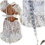 For Love & Lemons Emerie Cut Out Dress in White EUC Photo 13