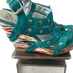 BKE Sole Studded 5 inch High Heel Wedge Shoes Beach Coastal Photo 9