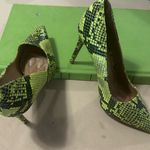 Heels Stylish Yellow Snake Print Women's Shoes by Rouge 6 Photo 1