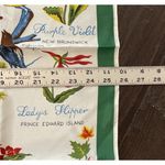 Vintage‎ Songbirds & Flowers Emblems of Canada Scarf Bird Kerchief Square 26” Red Photo 2