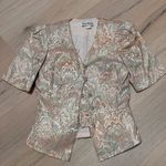 Vintage Karen miller New York short sleeve metallic floral blazer Pink Size M Photo 8
