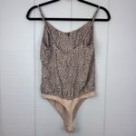 Abercrombie & Fitch NWT Animal Print Bodysuit & Scrunchie Spaghetti Strap Bow S Photo 2