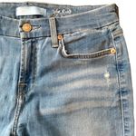 7 For All Mankind light wash distressed high waist ankle skinny s26 denim Photo 7
