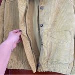 E & M Chartreuse Corduroy Women's Jacket Photo 3