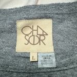 Chaser Grey Cutout Short Sleeve T Shirt Womens Size Large Gray Photo 4