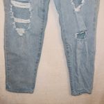 BP . Light wash denim high rise distressed straight leg mom jeans size 30 Photo 2